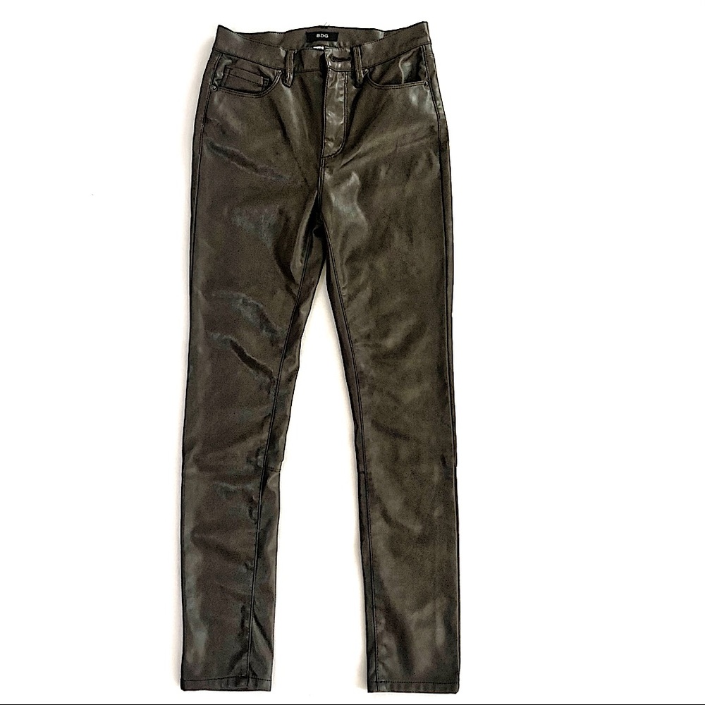 UO BDG Twig High-Rise Vegan Leather Pants, Size 25